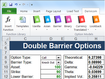 FinOptions XL - Double Barrier